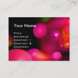 QUANTUM BUBBLES MONOGRAM Vibrant red Visitekaartje