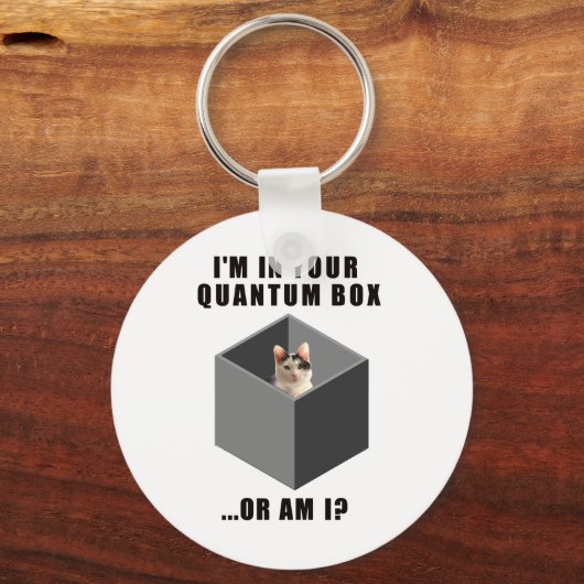 Quantum Cat Sleutelhanger (Voorkant)