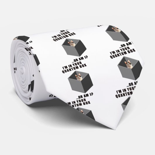 Quantum Cat Stropdas (Opgerold)
