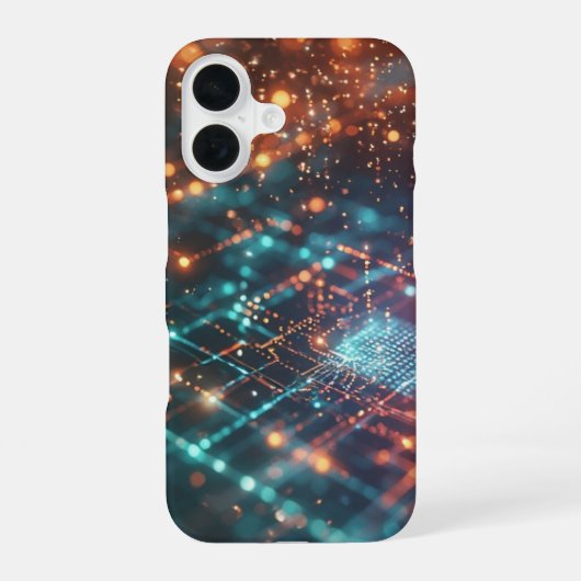 Quantum Circuit Flow iPhone 16 Hoesje (Achterkant)