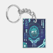 Quantum Computer AcrylSleutelhanger Sleutelhanger (Voorkant Links)