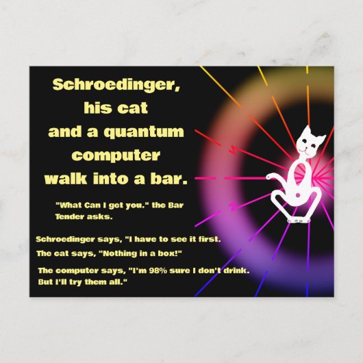Quantum Computer Funny Briefkaart (Voorkant)