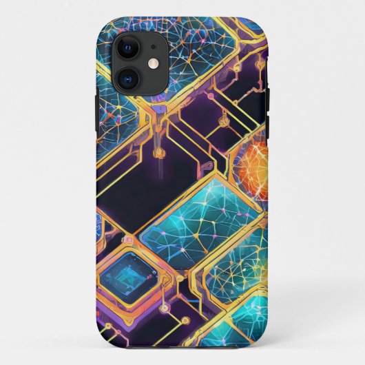 Quantum Computing-netwerklampjes Case-Mate iPhone Case (Achterkant)