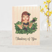 Quantum Cutie Grape Vine Girl Kaart (Gele Bloem)