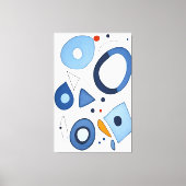 Quantum Dot Dreams Abstract Canvas Afdruk (Voorkant)