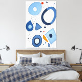 Quantum Dot Dreams Abstract Canvas Afdruk (Insitu (Slaapkamer))