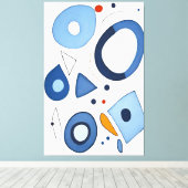 Quantum Dot Dreams Abstract Canvas Afdruk (Insitu (Houten vloer))