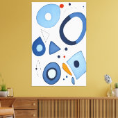 Quantum Dot Dreams Abstract Canvas Afdruk (Insitu (Woonkamer))