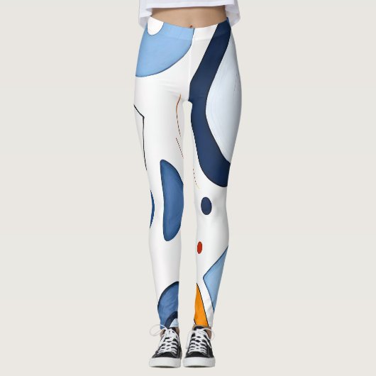Quantum Dot Dreams Abstract Leggings (Voorkant)