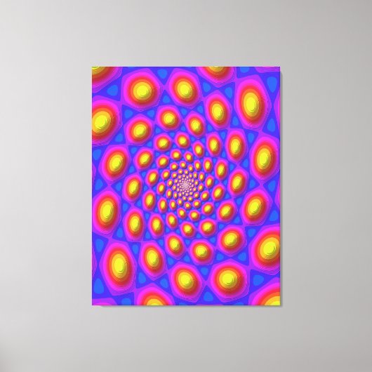Quantum Eigen State Mandala Kunst  Canvas Afdruk (Voorkant)
