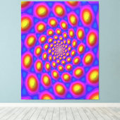 Quantum Eigen State Mandala Kunst  Canvas Afdruk (Insitu (Houten vloer))