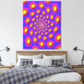 Quantum Eigen State Mandala Kunst  Canvas Afdruk (Insitu (Slaapkamer))