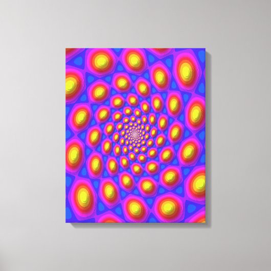 Quantum Eigen State Mandala Kunst Canvas Afdruk (Voorkant)