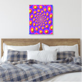 Quantum Eigen State Mandala Kunst Canvas Afdruk (Insitu (Slaapkamer))