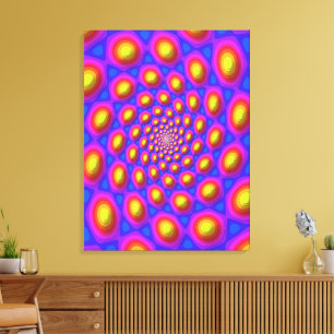 Quantum Eigen State Mandala Kunst Canvas Afdruk