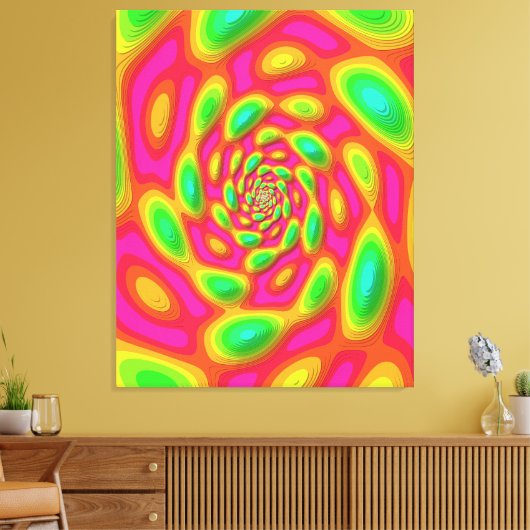 Quantum Eigen State Mandala Kunst Canvas Afdruk (Insitu (Woonkamer))