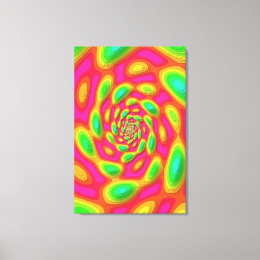 Quantum Eigen State Mandala Kunst Canvas Afdruk (Voorkant)