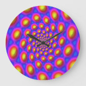 Quantum Eigen State Mandala Patroon Grote Klok (Voorkant)