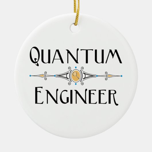 Quantum Engineer Line Keramisch Ornament (Voorkant)