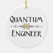 Quantum Engineer Line Keramisch Ornament (Achterkant)