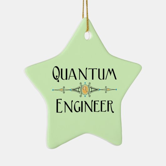 Quantum Engineer Line Keramisch Ornament (Rechts)