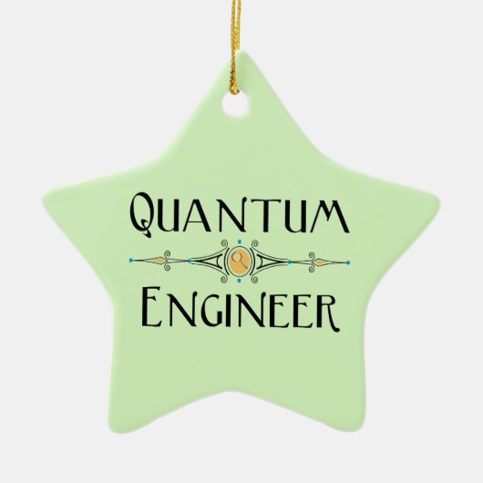 Quantum Engineer Line Keramisch Ornament (Voorkant)