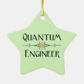 Quantum Engineer Line Keramisch Ornament (Achterkant)