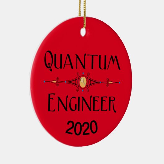 Quantum Engineer Line Keramisch Ornament (Rechts)