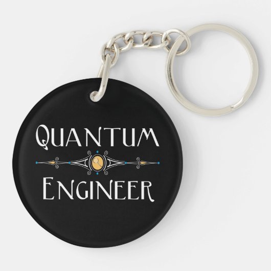 Quantum Engineer Line Sleutelhanger (Achterkant)