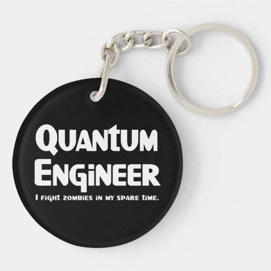Quantum Engineer Zombie Fighter Sleutelhanger (Achterkant)