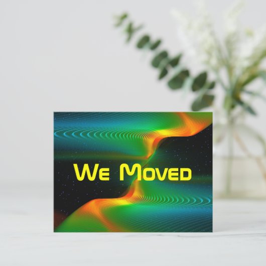 Quantum Entangens Aankondigingskaart (Staand voorkant)