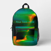 Quantum Entangens Bedrukte Rugzak (Voorkant)