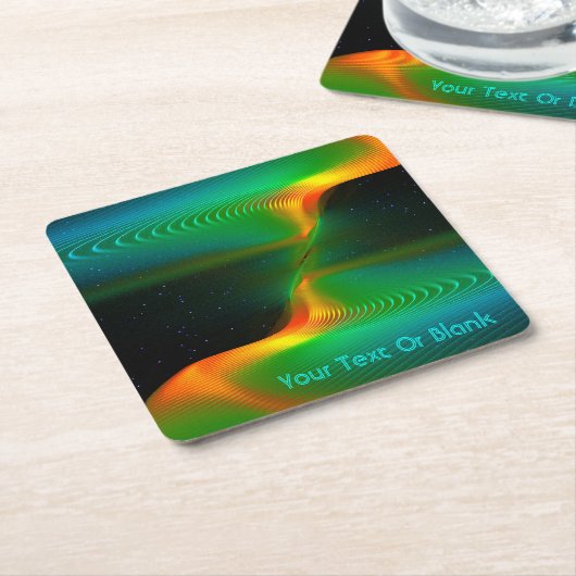 Quantum Entangens Kartonnen Onderzetters (Schuin)