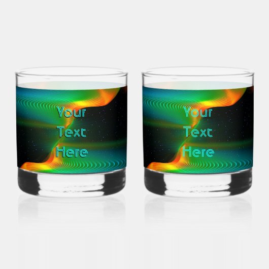 Quantum Entangens Whisky Glas (Voorkant)