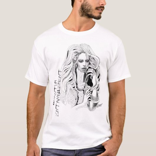 Quantum entanglement t-shirt (Voorkant)