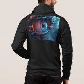 Quantum Eye Bella zwarte hoodie achterkant (Achterkant)