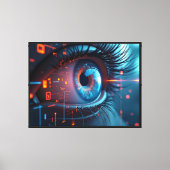 Quantum Eye canvasprint met frame Canvas Afdruk (Voorkant)