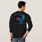 Quantum Eye dingen mannen zwart lange mouw shirt b (Achterkant volledig)