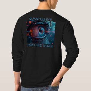 Quantum Eye dingen mannen zwart lange mouw shirt b