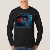 Quantum Eye dingen mannen zwart T-shirt met lange (Voorkant)