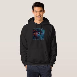 Quantum Eye dingen mannen zwarte hoodie