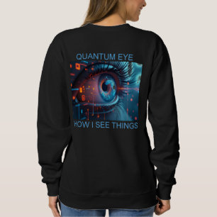 Quantum Eye dingen vrouwen zwarte sweatshirt achte
