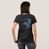 Quantum Eye dingen vrouwen zwarte T-shirt achterka (Achterkant volledig)