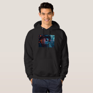 Quantum Eye mannen zwart hooded sweatshirt