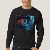 Quantum Eye mannen zwart sweatshirt (Voorkant)