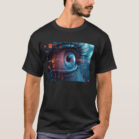 Quantum Eye mannen zwart T-shirt (Voorkant)