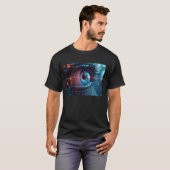 Quantum Eye mannen zwart T-shirt (Voorkant volledig)