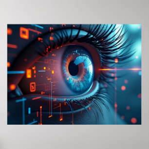 Quantum Eye matte waarde poster
