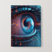 Quantum Eye rechthoekige knop Button (Voorkant)