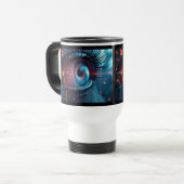 Quantum Eye reis pendelaar mok tweezijdig (Voorkant links)